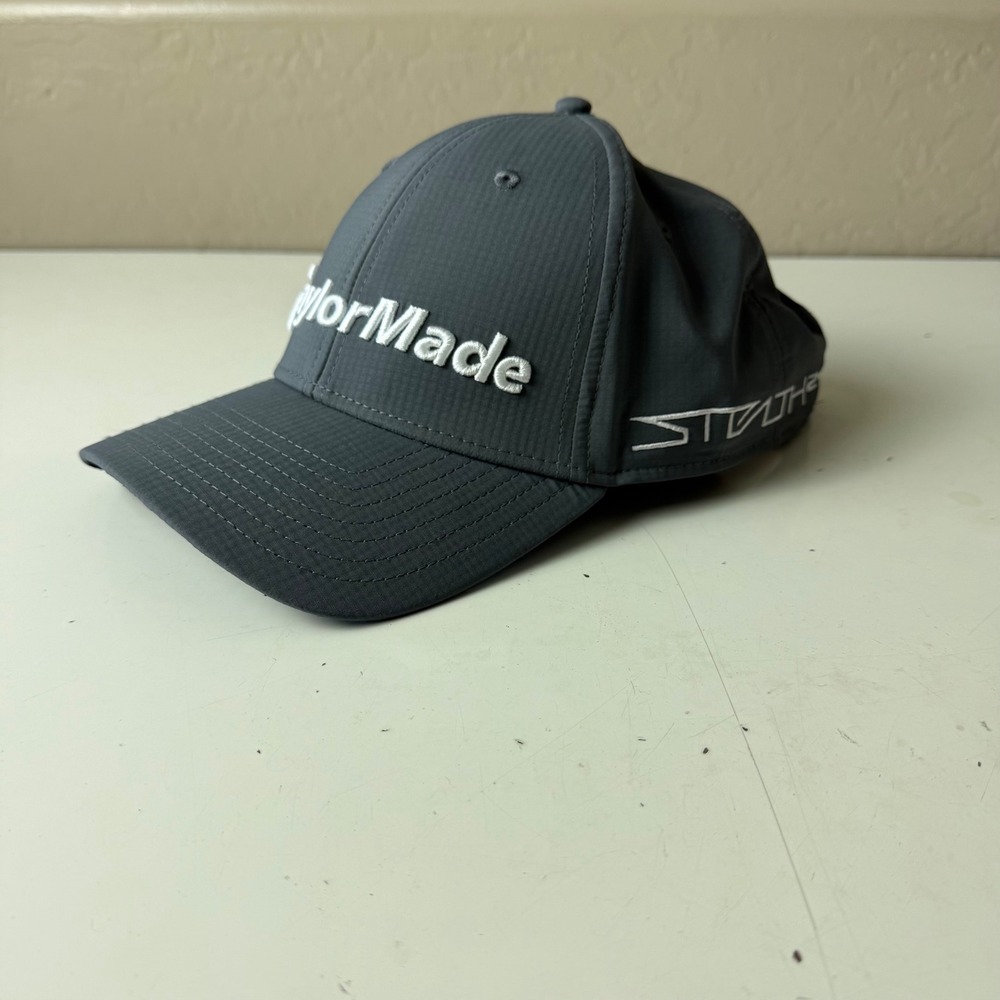TaylorMade Stealth TP5 Golf Hat Mens Gray Adjustable Performance Baseball Cap